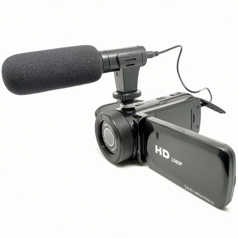 Câmera de Vídeo HD D100 com Microfone Filmadora Doméstica Gravador de Vídeo 16 Milhões de Pixels 1080P Vida de YouTuber PodCast Acessório Aliexpress