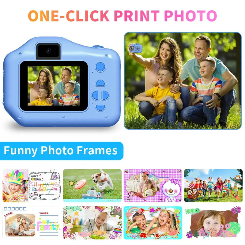 Câmera de Impressão Instantânea para Crianças Câmera Fotográfica Digital com Zoom Digital 10x Ideal para Meninas e Meninos Presente de Aniversário Novo Aliexpress