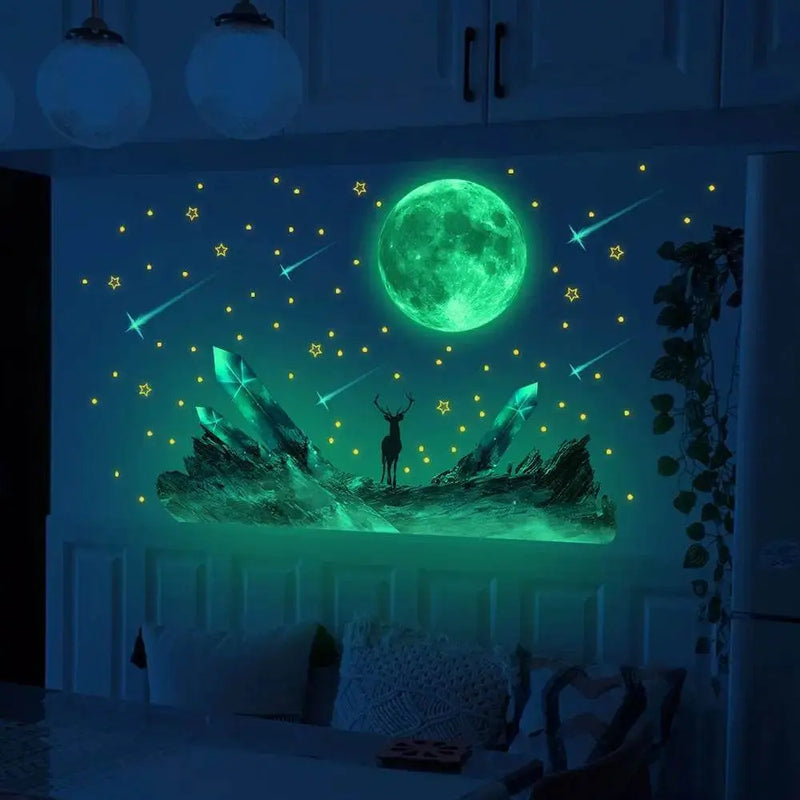 Adesivo de Parede Gamer Punho Cósmico do Jogo do Céu Estrelado Adesivo Decorativo Brilhante no Escuro Sala Gamer Quarto de Jogos - Megalomania