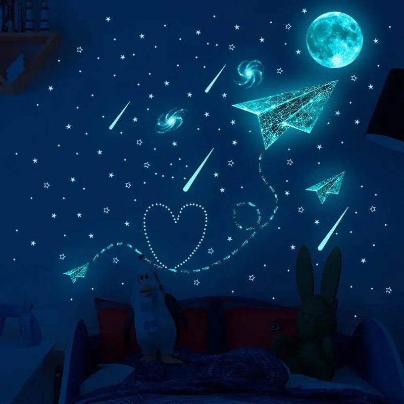 Adesivo de Parede Gamer Punho Cósmico do Jogo do Céu Estrelado Adesivo Decorativo Brilhante no Escuro Sala Gamer Quarto de Jogos - Megalomania
