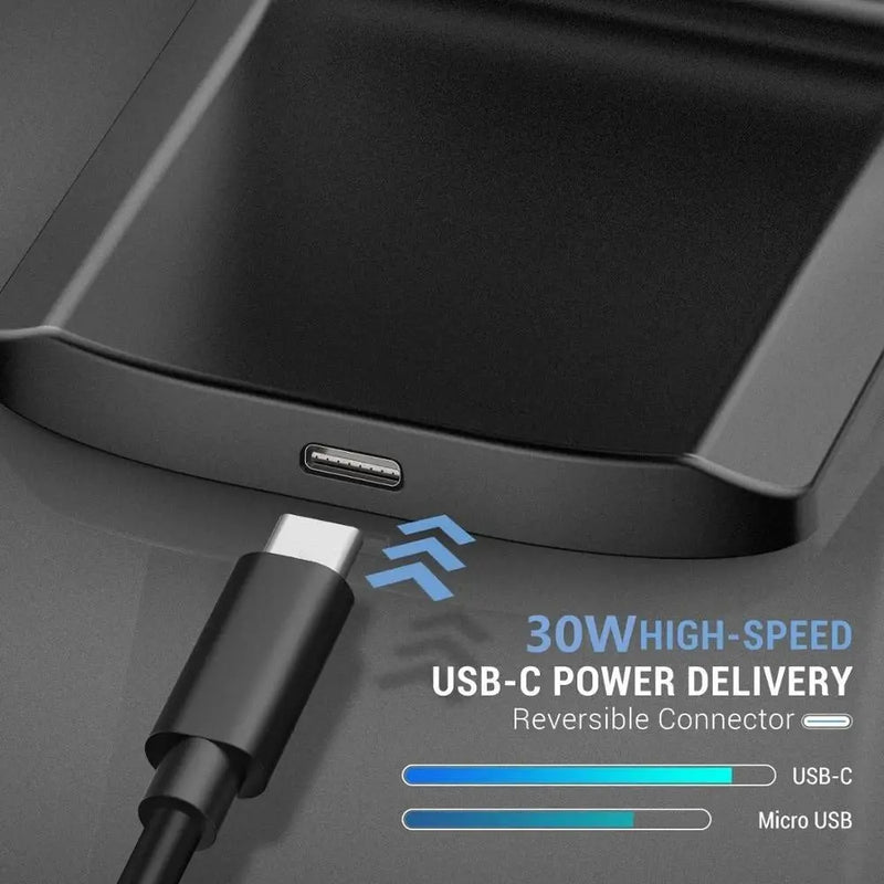 Carregador Sem Fio Rápido 65W Compatível com Samsung, iPhone 14 13 12 11 XS XR X 8, Airpods Pro S22 S21 Nota 20, 65W Aliexpress