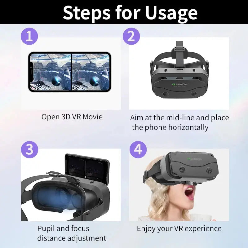 Óculos de Realidade Virtual VR Headset Inteligente com Lentes 3D para Smartphones e Acessório de Jogos Game Dispositivo Capacete Lentes 3D Óculos Aliexpress