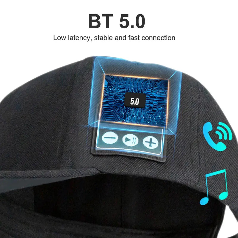 Boné Bluetooth Ajustável com Alto-Falante Wireless Smart Boné de Beisebol com Microfone para Esportes ao Ar Livre Chapéu Vestuário Acessório Aliexpress