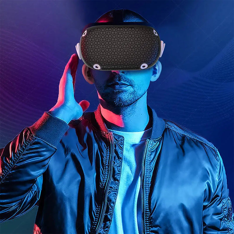 Silicone VR Capa Protetora Proteção Abrangente para Acessórios VR, Compatível com Quest 2 Acessório Gamer Aliexpress