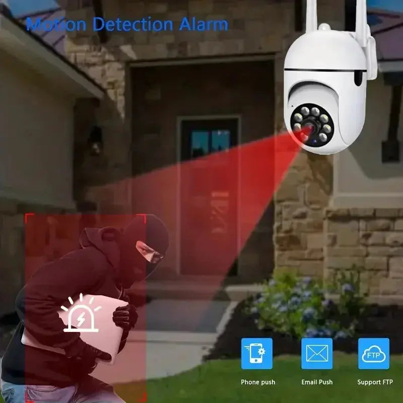 Câmera de Vigilância IP PTZ WiFi CCTV ao Ar Livre com Áudio Zoom Digital 4X Visão Noturna Proteção à Prova D'Água e Conectividade Sem Fio 2.4G Acessório Segurança Aliexpress