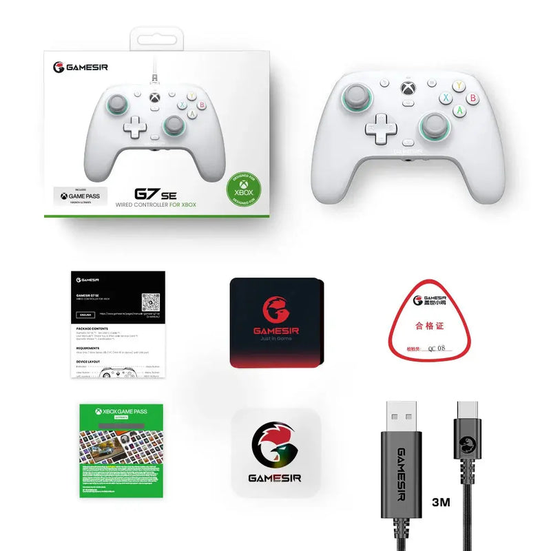 Controle Console Xbox Series S Gamesir G7 SE Gamepad para Xbox Series X/S, Xbox One com Efeitos de Luz e Joystick de Alta Precisão Gamer Jogos Presente Criança Aliexpress