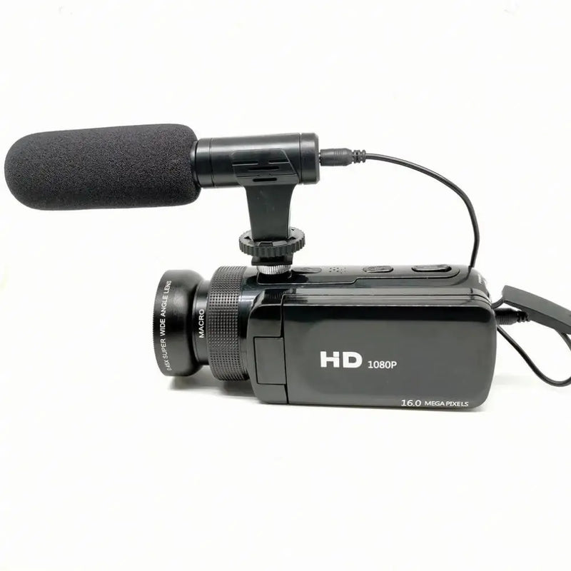 Câmera de Vídeo HD D100 com Microfone Filmadora Doméstica Gravador de Vídeo 16 Milhões de Pixels 1080P Vida de YouTuber PodCast Acessório Aliexpress