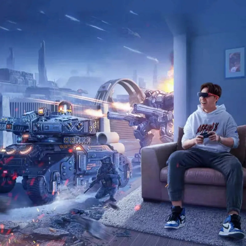 Óculos Inteligentes Rokid Air AR Dispositivo de Visualização Dobrável para Jogos em Casa, 1080P OLED Dual Display 43º FoV 55PPD Tela de 120" Acessório Gamer Aliexpress