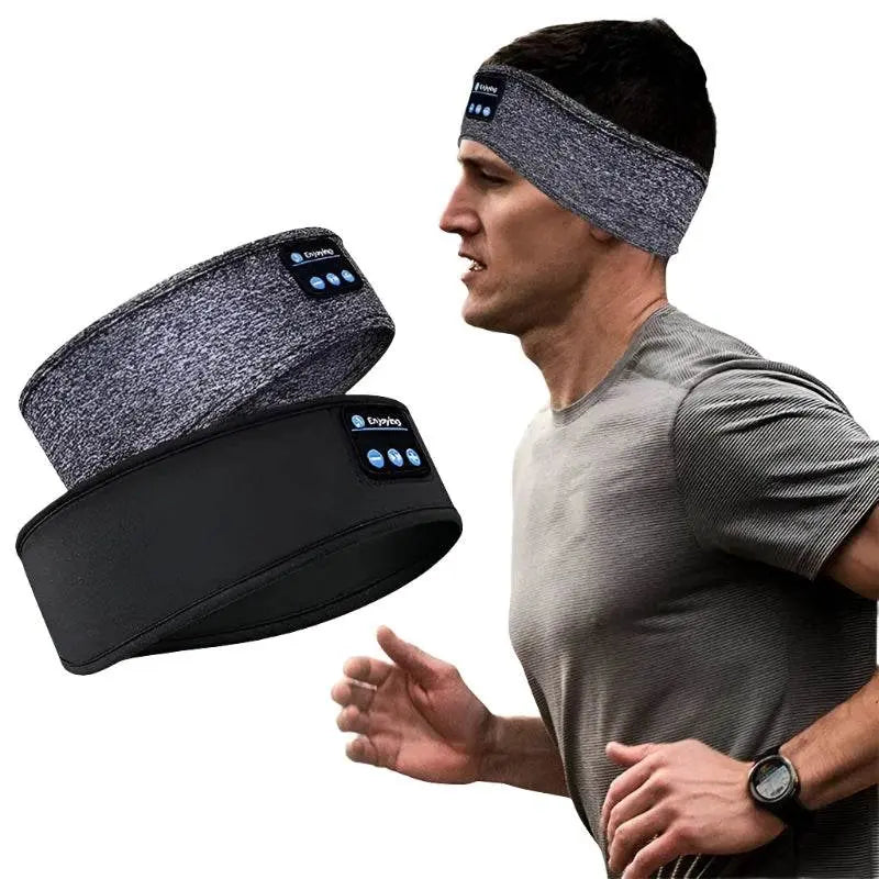 Air Pro Sem Fio Bluetooth Headset Fones de Ouvido Esportivos com Headband de Sono Fita de Cabeça e Máscara de Olho - Megalomania