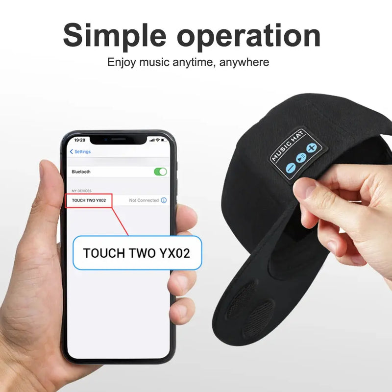Boné Bluetooth Ajustável com Alto-Falante Wireless Smart Boné de Beisebol com Microfone para Esportes ao Ar Livre Chapéu Vestuário Acessório Aliexpress