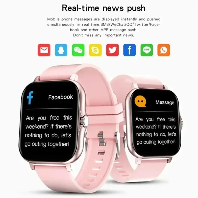 Smartwatch para Homens e Mulheres Presente para Xiaomi Tela Totalmente Sensível ao Toque Relógio Esportivo e Fitness Chamadas Bluetooth Relógio Digital Novo para 2024 Aliexpress