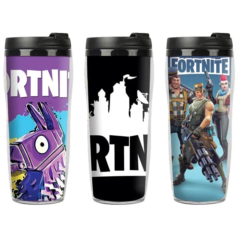 Copo Térmico de Plástico Fortnite Double Deck 400ml com Isolamento Térmico Acessório Gamer Presente Criança Adulto Aliexpress