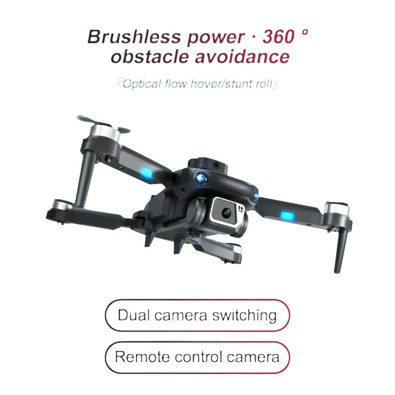 Drone S150 4K HD Dron Profissional com Câmera Dual Fotografia Aérea Sistema de Evitação de Obstáculos Motor Sem Escovas Quadcopter Dobrável Aliexpress