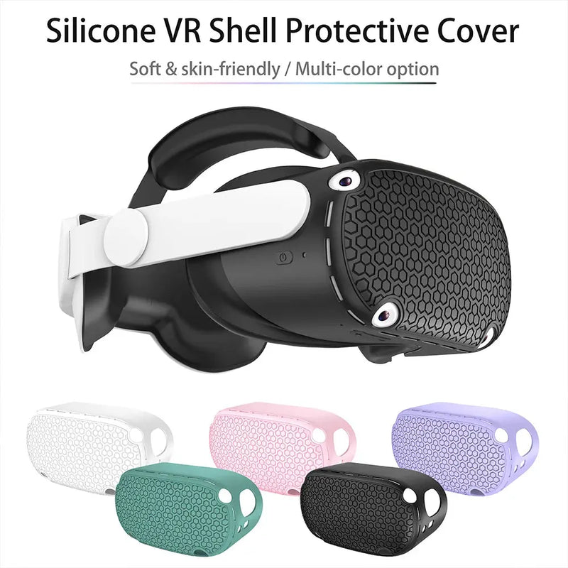 Silicone VR Capa Protetora Proteção Abrangente para Acessórios VR, Compatível com Quest 2 Acessório Gamer Aliexpress