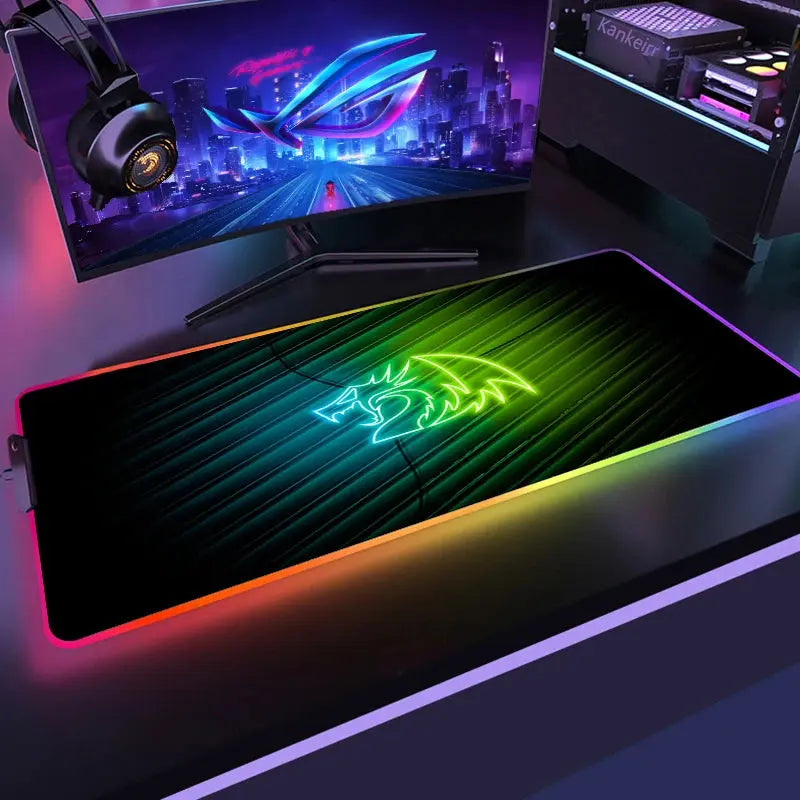 Mouse Pad Redragon RGB Gamer Deskmat com LED Tapete De Teclado LED Mousepad Protetor De Mesa Anime Mats Acessórios Gamer Laptop Aliexpress