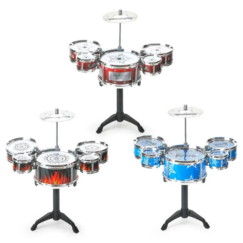 Brinquedo Bateria para Crianças Conjunto de Tambores Dinâmico para Iniciantes Instrumento de Percussão Estilo Jazz Ocidental Brinquedo Musical Educativo Presente para Meninos e Meninas Crianças Aliexpress