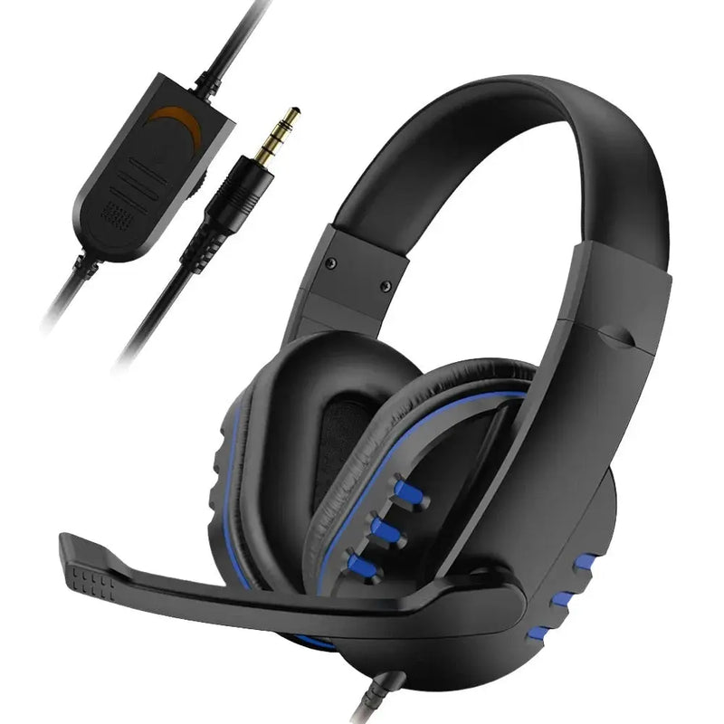 Headset Gamer com Fio 3.5mm Fones de Ouvido para Música e Jogos Compatível com PS4 PlayStation 4 PC e Chat Inclui Microfone Aliexpress