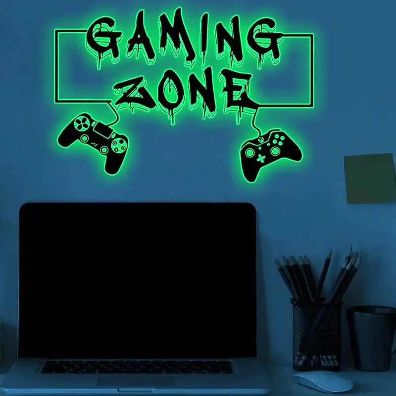 Adesivo de Parede Gamer Punho Cósmico do Jogo do Céu Estrelado Adesivo Decorativo Brilhante no Escuro Sala Gamer Quarto de Jogos - Megalomania