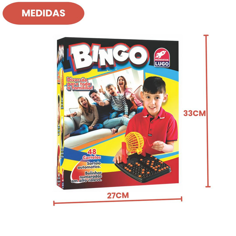 Jogo Brinquedo Super Bingo Com 48 Cartela Roleta Criança Adulto Infantil Sorteio Diversão Família