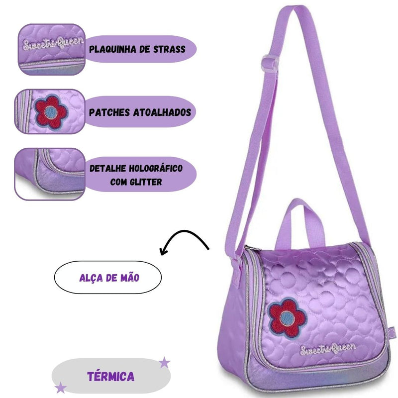 Lancheira Termica Sweet Quenn Escolar Bolsa Menina Juvenil Mala Passeio