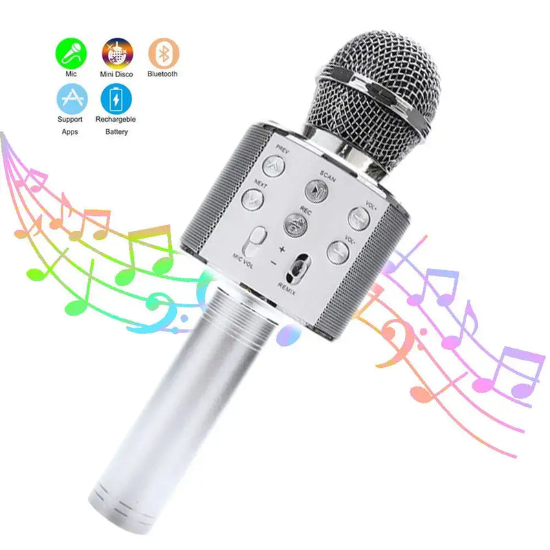Microfone Sem Fio Bluetooth para Karaoke Ideal para Adultos e Crianças  Microfone para Cantar Brinquedo Divertido para Meninos e Meninas Presente de Aniversário Criança Aliexpress