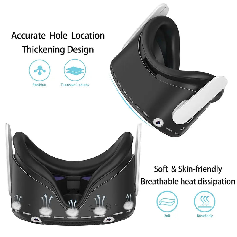 Silicone VR Capa Protetora Proteção Abrangente para Acessórios VR, Compatível com Quest 2 Acessório Gamer Aliexpress