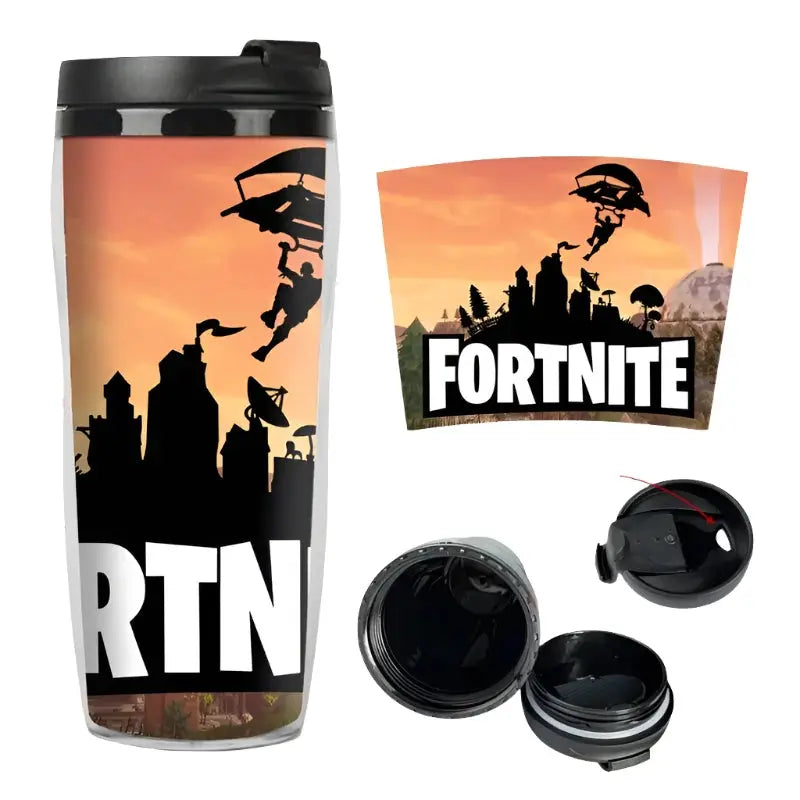 Copo Térmico de Plástico Fortnite Double Deck 400ml com Isolamento Térmico Acessório Gamer Presente Criança Adulto Aliexpress