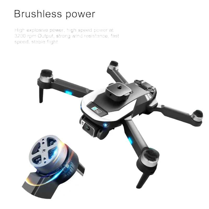 Drone S150 4K HD Dron Profissional com Câmera Dual Fotografia Aérea Sistema de Evitação de Obstáculos Motor Sem Escovas Quadcopter Dobrável Aliexpress