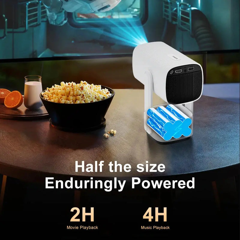 Projetor Salange 4K K2 Smart Android 11.0 c Bateria Embutida Alto-falante Bluetooth Wi-Fi Foco Automático Correção Keystone Estilo Livre Samsung iPhone Android Celular Projetor de Filmes ao Ar Livre Acessório Aliexpress