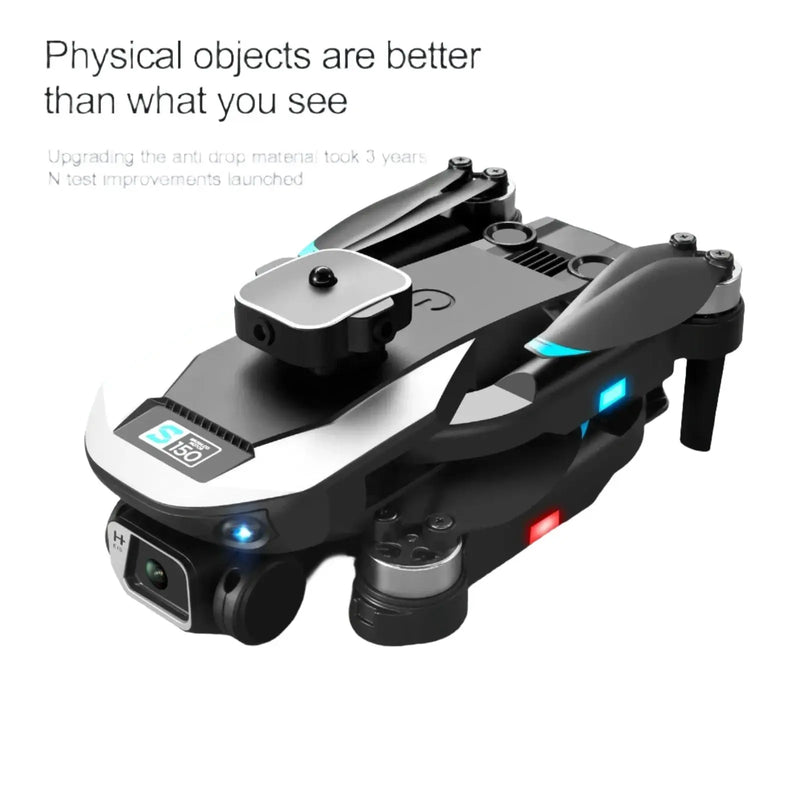 Drone S150 4K HD Dron Profissional com Câmera Dual Fotografia Aérea Sistema de Evitação de Obstáculos Motor Sem Escovas Quadcopter Dobrável Aliexpress