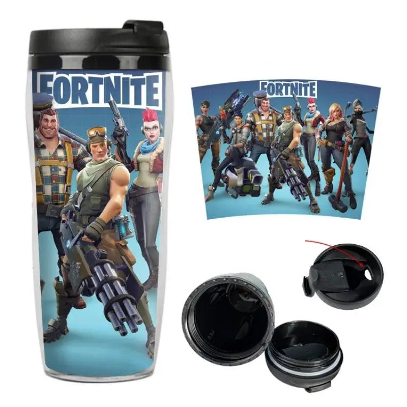 Copo Térmico de Plástico Fortnite Double Deck 400ml com Isolamento Térmico Acessório Gamer Presente Criança Adulto Aliexpress