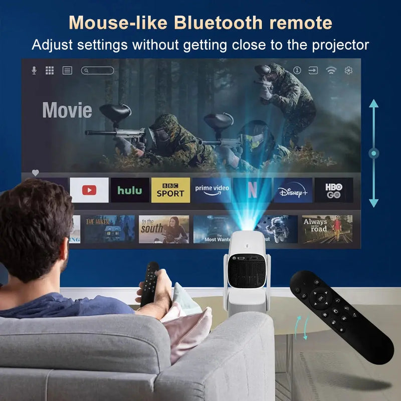 Projetor Salange 4K K2 Smart Android 11.0 c Bateria Embutida Alto-falante Bluetooth Wi-Fi Foco Automático Correção Keystone Estilo Livre Samsung iPhone Android Celular Projetor de Filmes ao Ar Livre Acessório Aliexpress
