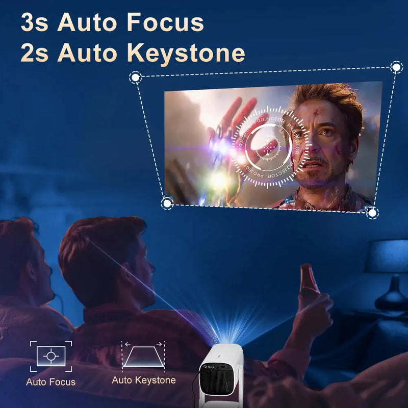 Projetor Salange 4K K2 Smart Android 11.0 c Bateria Embutida Alto-falante Bluetooth Wi-Fi Foco Automático Correção Keystone Estilo Livre Samsung iPhone Android Celular Projetor de Filmes ao Ar Livre Acessório Aliexpress