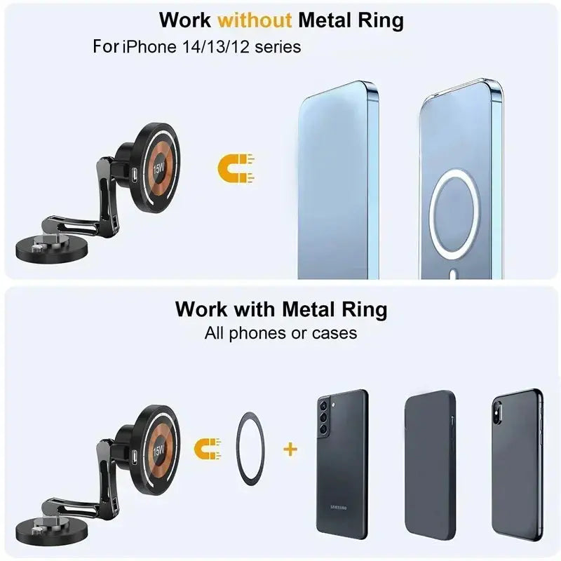 Suporte Magnético para Carregador Sem Fio do Carro Estação de Carregamento Rápido para iPhone Acessórios Aliexpress