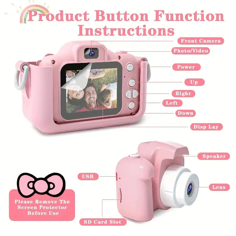 Mini Câmera Digital para Crianças Brinquedo para Meninos e Meninas  Câmera Infantil com Vídeo  Inclui Cartão SD de 32GB  Melhores Presentes de Aniversário Criança Aliexpress
