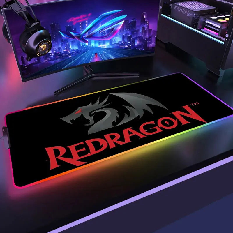 Mouse Pad Redragon RGB Gamer Deskmat com LED Tapete De Teclado LED Mousepad Protetor De Mesa Anime Mats Acessórios Gamer Laptop Aliexpress