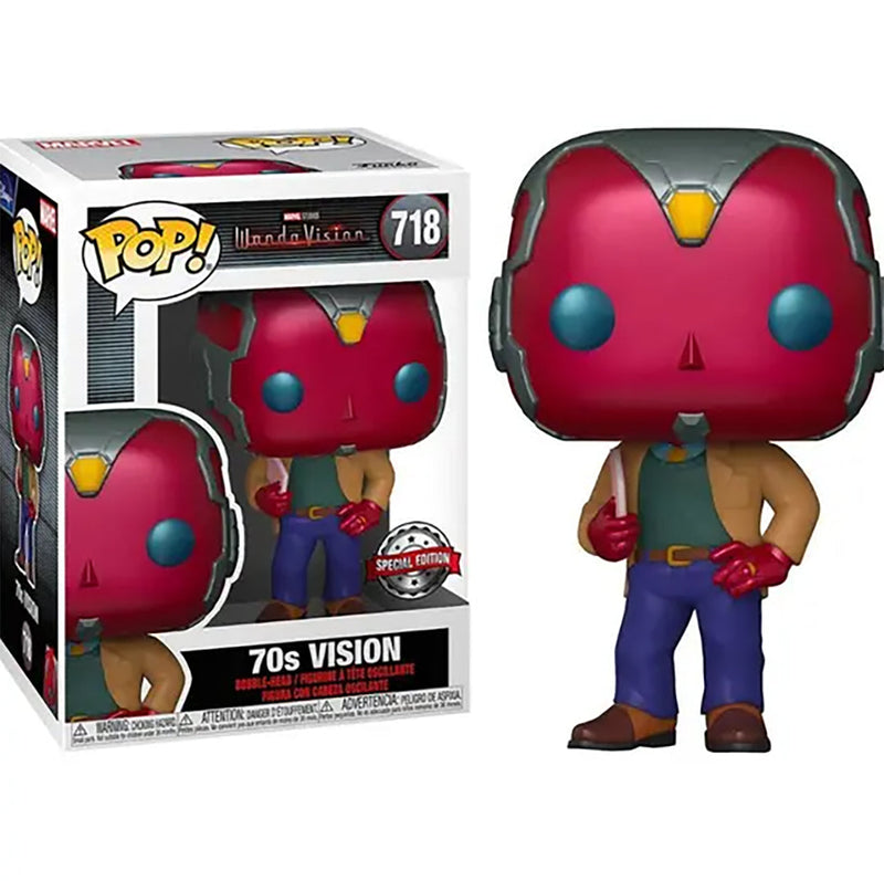 Boneco Funko Pop Movies Wanda Vision 70s 718 Marvel Comics Ponto Criativo