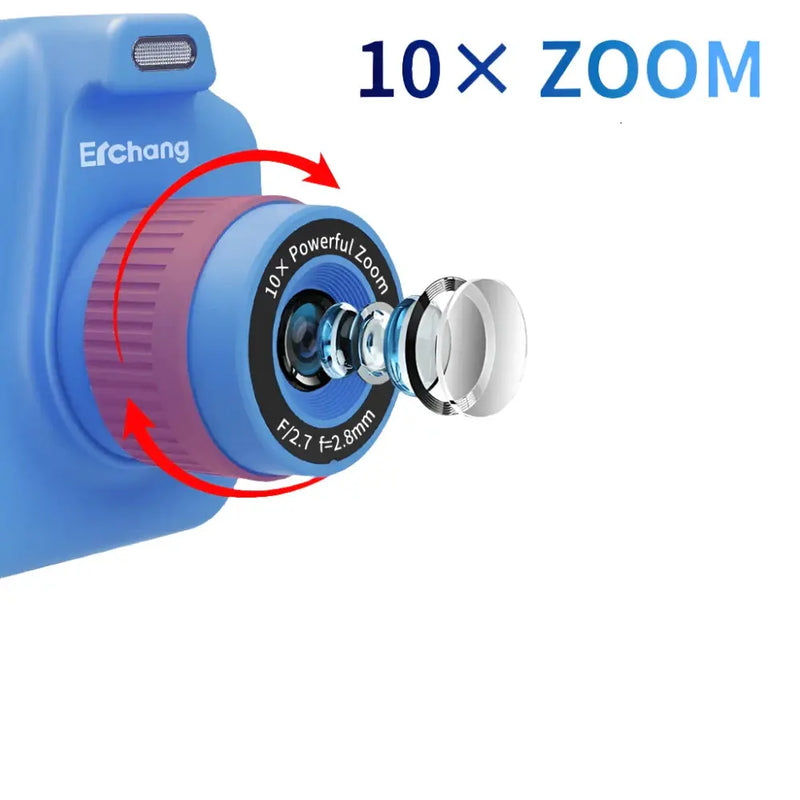 Câmera de Impressão Instantânea para Crianças Câmera Fotográfica Digital com Zoom Digital 10x Ideal para Meninas e Meninos Presente de Aniversário Novo Aliexpress