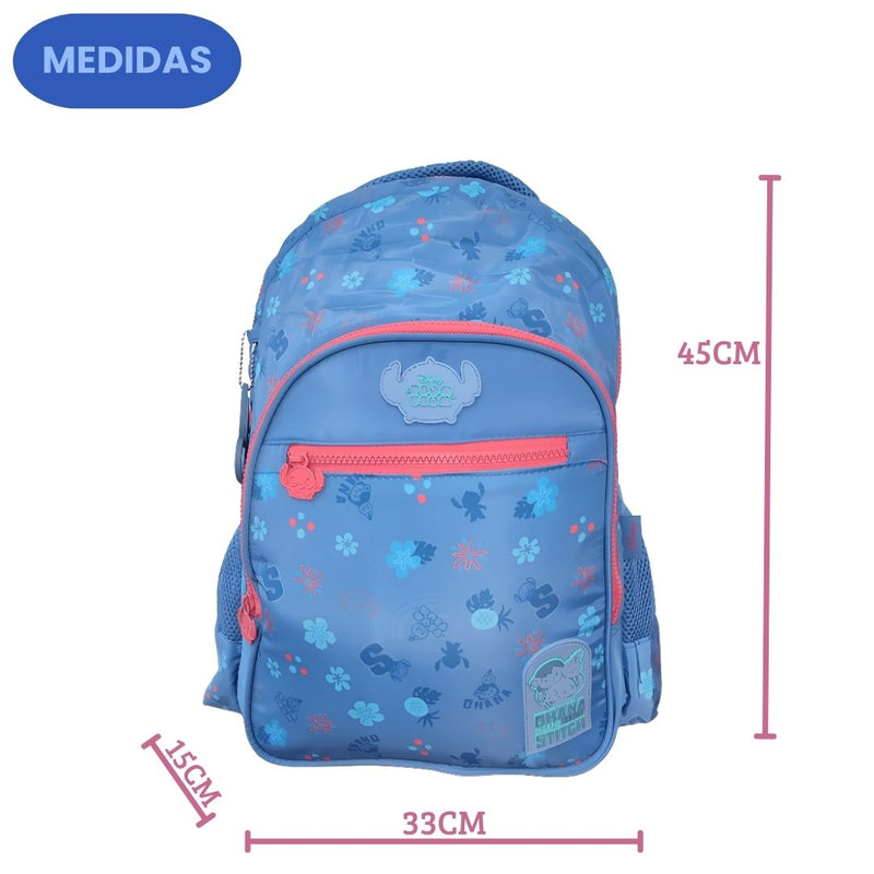 Mochila de Costas Tsum Tsum Stitch Disney Escolar Notebook Juvenil Resistente Espaçosa Original Ponto Criativo
