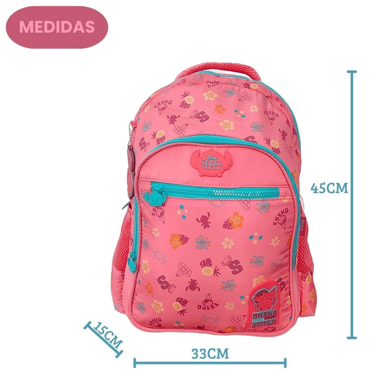 Mochila de Costas Tsum Tsum Stitch Disney Escolar Notebook Juvenil Resistente Espaçosa Original Ponto Criativo