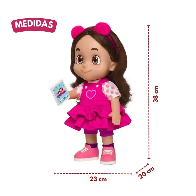 Boneca Mecanizada Maria Clara Brinquedo Maria Clara e JP Infantil Crianças Baby Blink Megalomania
