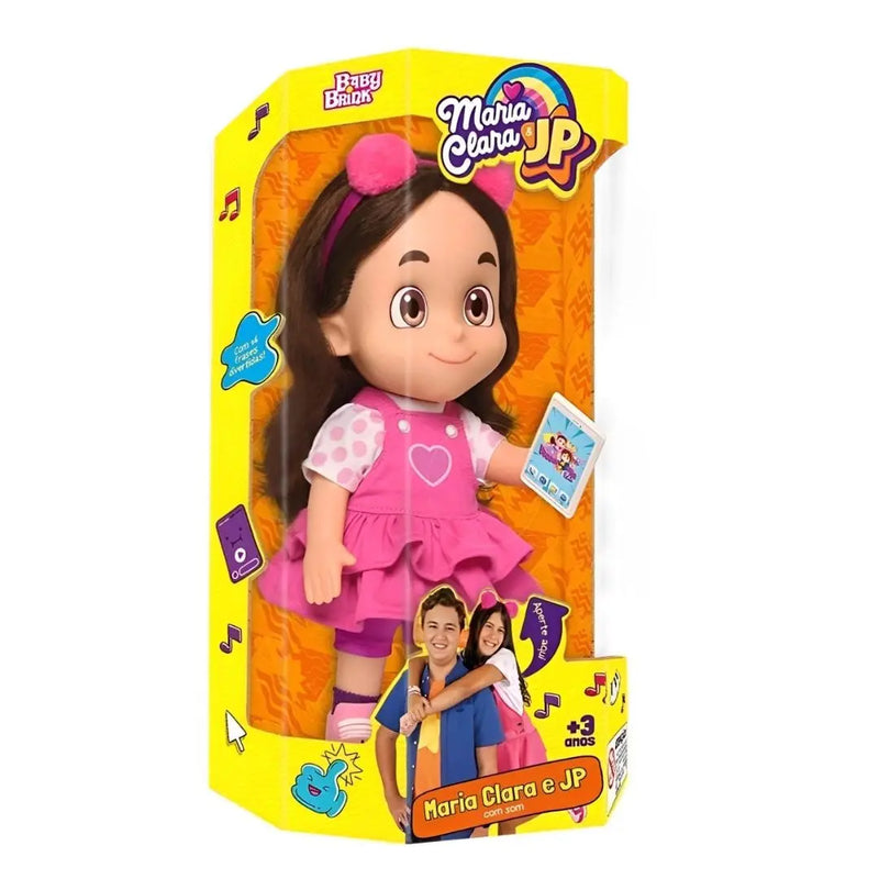 Boneca Mecanizada Maria Clara Brinquedo Maria Clara e JP Infantil Crianças Baby Blink Megalomania