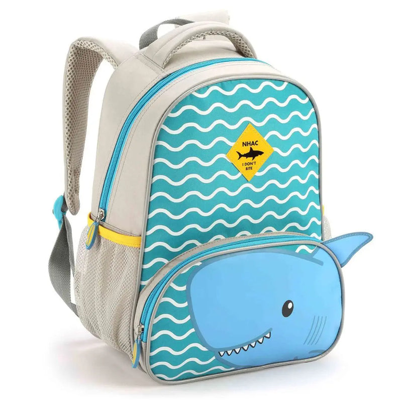 Mochila de Costas Infantil Sereia Tubarão Baleia e Pinguim Mala Bolsa Escolar Crianças Seanite Megalomania