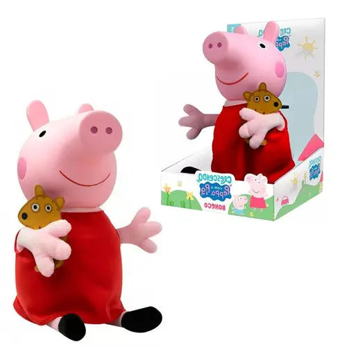 Boneca Peppa Pig Brinquedo Pernas e Braços Articulados Vinil Infantil Criança Novabrink Megalomania