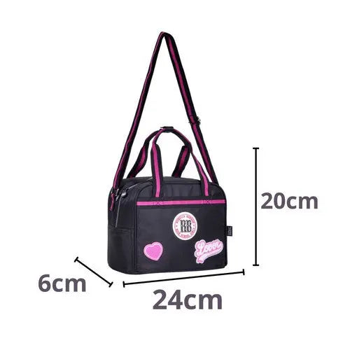 Lancheira Térmica Duas Alças Rebecca Bonbon Preto Rosa Azul Lanche Fashion Feminino Juvenil Escolar Clio Megalomania