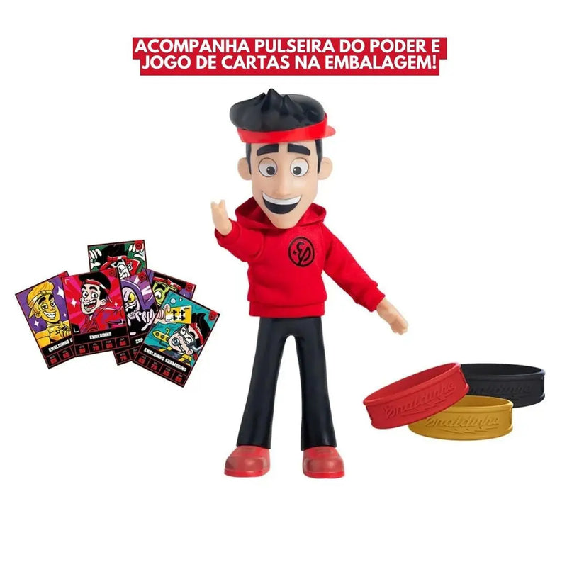 Boneco Enaldinho Brinquedo Infantil Crianças Youtuber Articulado Novabrink Megalomania
