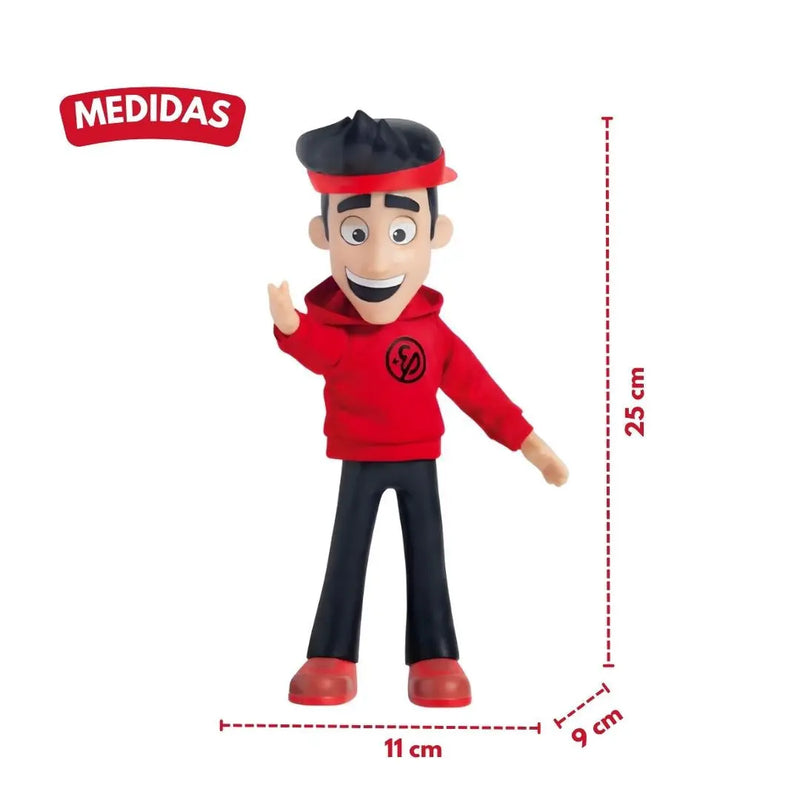 Boneco Enaldinho Brinquedo Infantil Crianças Youtuber Articulado Novabrink Megalomania