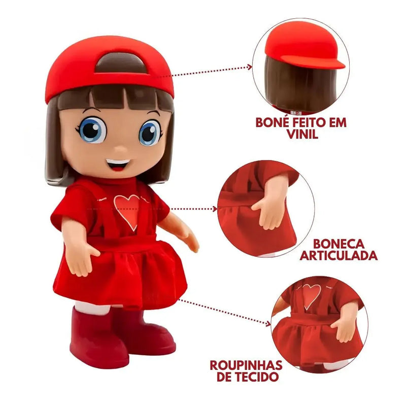 Boneca Aventureira Gi Neto Personagem Brinquedo Infantil Criança Novabrink Megalomania