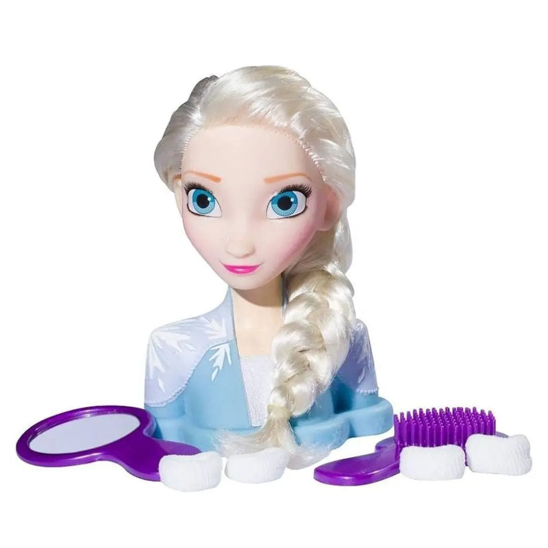 Boneca Bustos Frozen 2 Elsa Com Acessórios Styling Head Hair Infantil Brinquedo Novabrink Megalomania