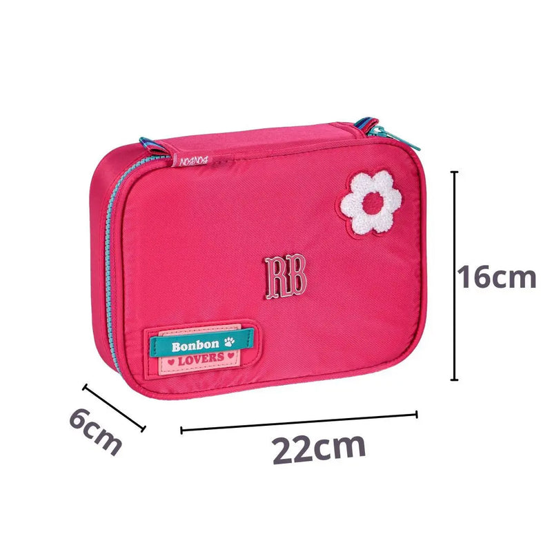 Estojo Box Rebecca Bonbon Azul Rosa Preto Feminino Meninas Juvenil Fashion Clio Megalomania